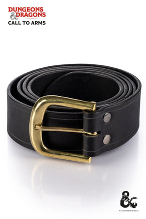 Dungeons & Dragons Leather Belt Black-GoblinSmith