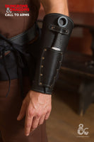 Dungeons & Dragons Rogue Leather Bracers Black-GoblinSmith