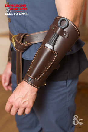 Dungeons & Dragons Rogue Leather Bracers Brown-GoblinSmith