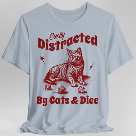 Easily Distracted By Cats & Dice Shirt-GoblinSmith