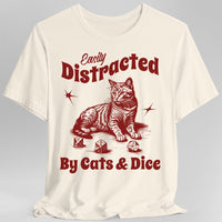 Easily Distracted By Cats & Dice Shirt-GoblinSmith