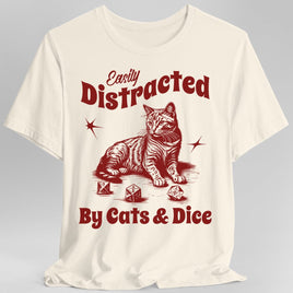 Easily Distracted By Cats & Dice Shirt-GoblinSmith