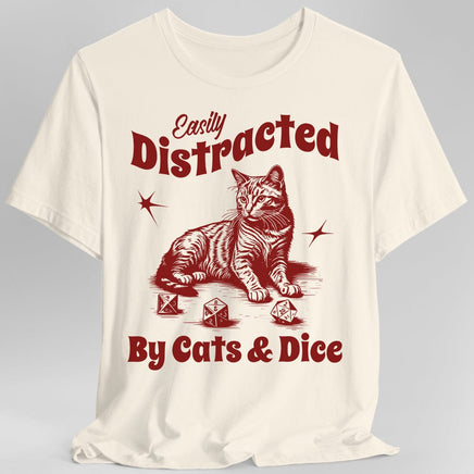Easily Distracted By Cats & Dice Shirt-GoblinSmith