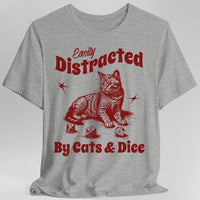 Easily Distracted By Cats & Dice Shirt-GoblinSmith