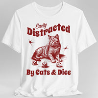 Easily Distracted By Cats & Dice Shirt-GoblinSmith