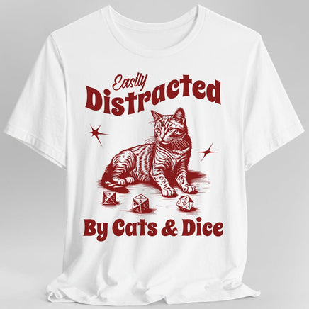 Easily Distracted By Cats & Dice Shirt-GoblinSmith