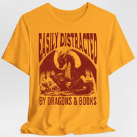 Easily Distracted by Dragons & Books Shirt-GoblinSmith