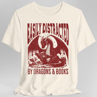 Easily Distracted by Dragons & Books Shirt-GoblinSmith