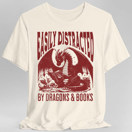 Easily Distracted by Dragons & Books Shirt-GoblinSmith