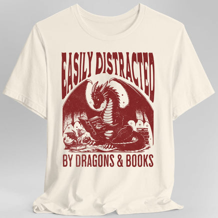 Easily Distracted by Dragons & Books Shirt-GoblinSmith