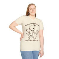 Easily Distracted by Side Quests T-Shirt-GoblinSmith