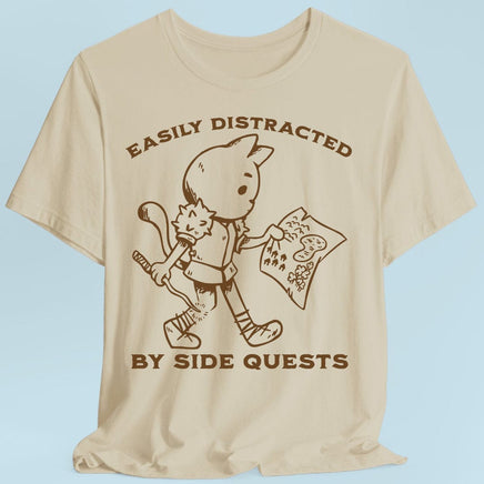 Easily Distracted by Side Quests T-Shirt-GoblinSmith
