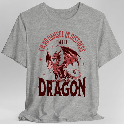 No Damsel In Distress Dragon Feminism Shirt-GoblinSmith