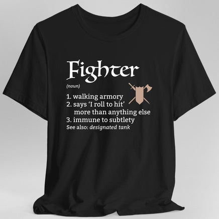 Fighter Class Definition D&D T-Shirt-GoblinSmith