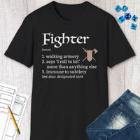 Fighter Class Definition D&D T-Shirt-GoblinSmith