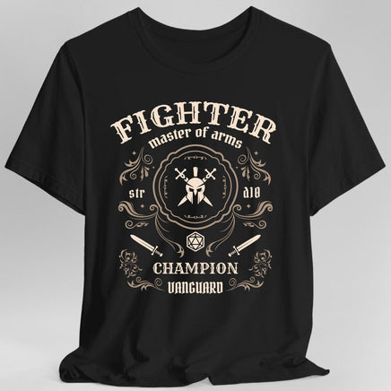 Fighter Class Vintage Label T-Shirt-GoblinSmith