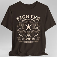 Fighter Class Vintage Label T-Shirt-GoblinSmith