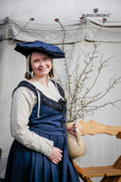 Landsknecht Bodice Flora Blue/Black-GoblinSmith