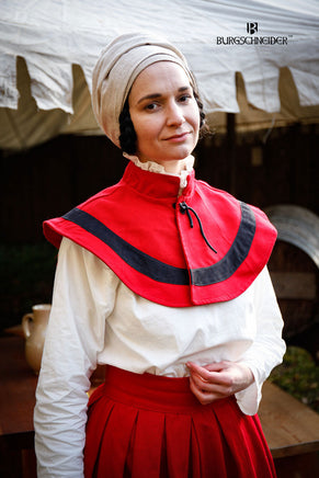 Landsknecht Pellerine Flora Red/Black-GoblinSmith