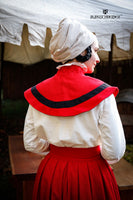 Landsknecht Pellerine Flora Red/Black-GoblinSmith