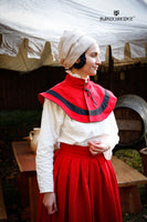 Landsknecht Pellerine Flora Red/Black-GoblinSmith