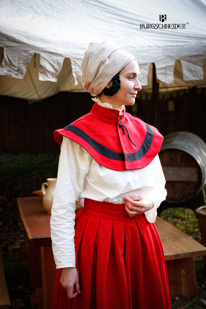 Landsknecht Pellerine Flora Red/Black-GoblinSmith