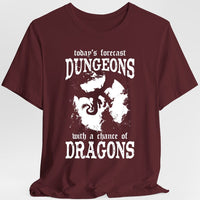 Funny D&D Weather Forecast Tshirt-GoblinSmith