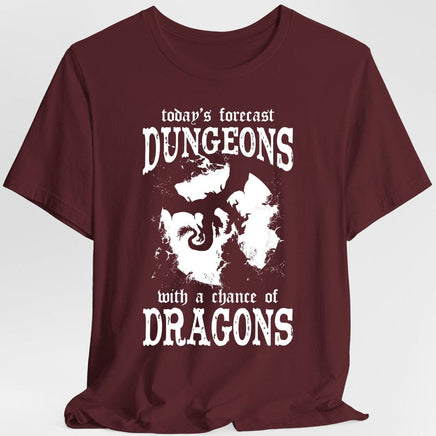 Funny D&D Weather Forecast Tshirt-GoblinSmith