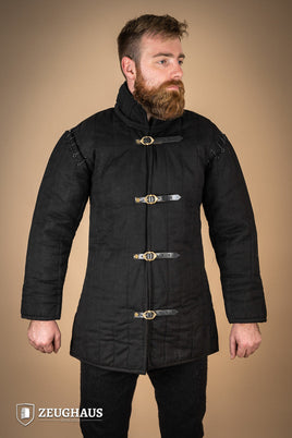 Gambeson With Removable Laced Arms Black-GoblinSmith