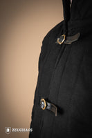 Gambeson With Removable Laced Arms Black-GoblinSmith