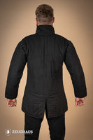 Gambeson With Removable Laced Arms Black-GoblinSmith