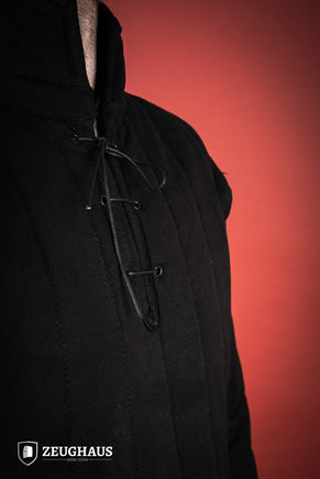 Gambeson With Side Buckles Black-GoblinSmith