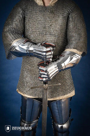 Gothic Gauntlets 1,6 mm Polished-GoblinSmith