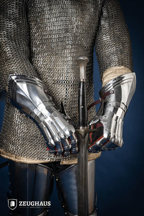 Gothic Gauntlets 1,6 mm Polished-GoblinSmith