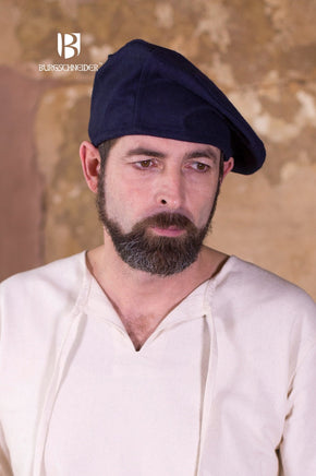 Wool Beret Harald Blue-GoblinSmith
