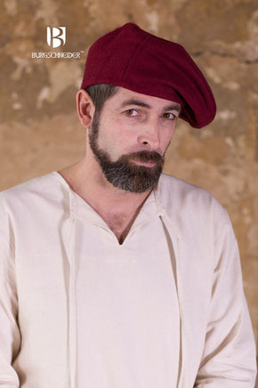 Wool Beret Harald Red-GoblinSmith