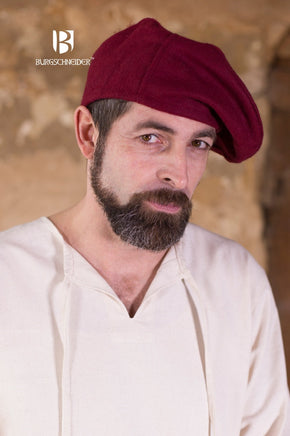 Wool Beret Harald Red-GoblinSmith
