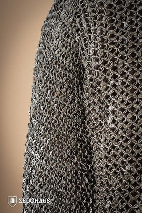 Chainmail Haubergeon Roundring Riveted 10mm Steel Oiled-GoblinSmith