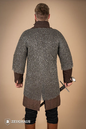 Chainmail Haubergeon Roundring Riveted 10mm Steel Oiled-GoblinSmith