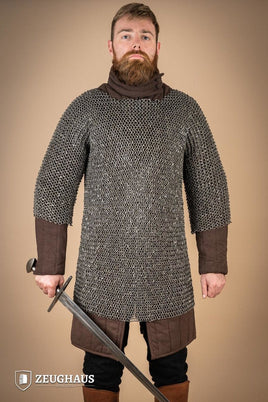 Chainmail Haubergeon Roundring Riveted 10mm Steel Oiled-GoblinSmith