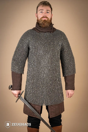 Chainmail Haubergeon Roundring Riveted 10mm Steel Oiled-GoblinSmith