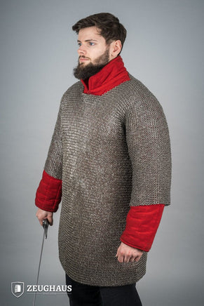 Chainmail Haubergeon Flatring Riveted 6mm Steel Oiled-GoblinSmith