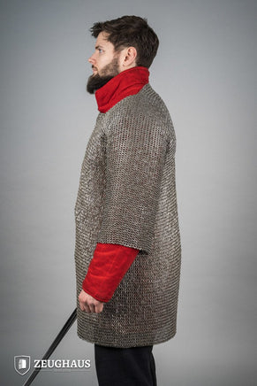 Chainmail Haubergeon Flatring Riveted 6mm Steel Oiled-GoblinSmith