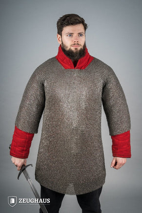 Chainmail Haubergeon Flatring Riveted 6mm Steel Oiled-GoblinSmith