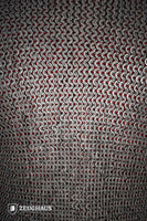 Chainmail Haubergeon Flatring Wedge Riveted 9mm Steel Oiled-GoblinSmith