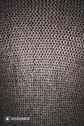 Chainmail Haubergeon Flatring Wedge Riveted 9mm Steel Oiled-GoblinSmith