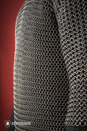 Chainmail Haubergeon Roundring 9mm Steel Oiled-GoblinSmith