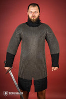 Chainmail Haubergeon Roundring 9mm Steel Oiled-GoblinSmith
