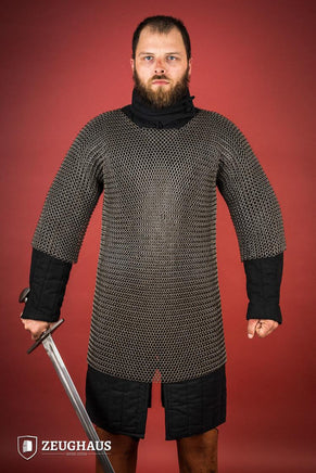 Chainmail Haubergeon Roundring 9mm Steel Oiled-GoblinSmith