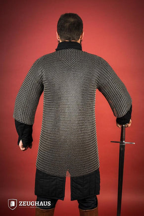 Chainmail Haubergeon Roundring 9mm Steel Oiled-GoblinSmith